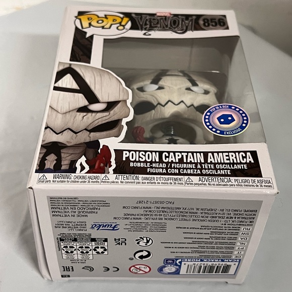 NIB - FUNKO Pop Marvel Venom Poison Captain America #856 - Picture 4 of 7